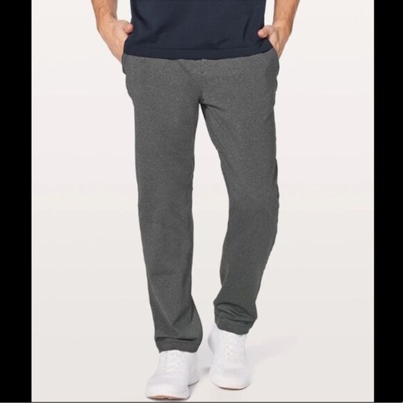 Lululemon Heathered gray Discipline straight leg stretch sweatPant 32” small - Picture 1 of 9